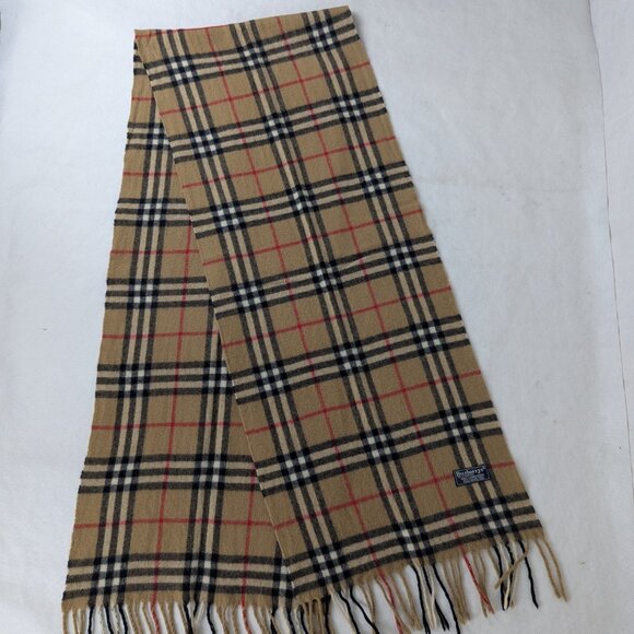 Burberry Accessories - BURBERRY Lambswool Nova Check Scarf – Iconic Beige Plaid – VALUE – FAST Delivery